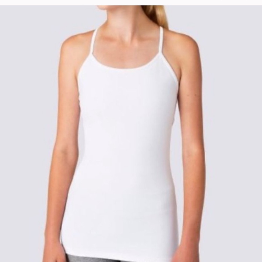 Ivivva white tank tumblin power Y